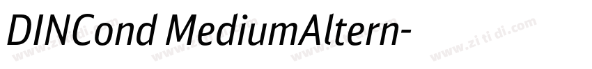 DINCond MediumAltern字体转换
